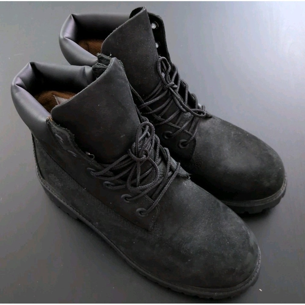 Timberland 12907‎ 6" Premium Waterproof Boot Men's Size 6 Black Used Pre-Owned